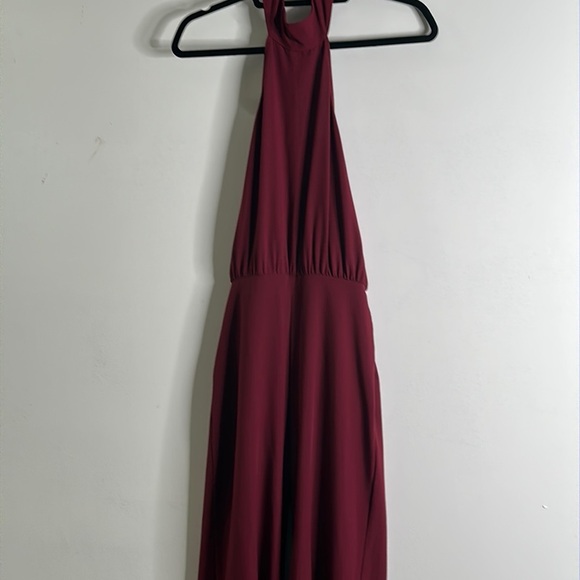 Lulus moments of life wine red healer jumpsuit size small great condition - Picture 5 of 11